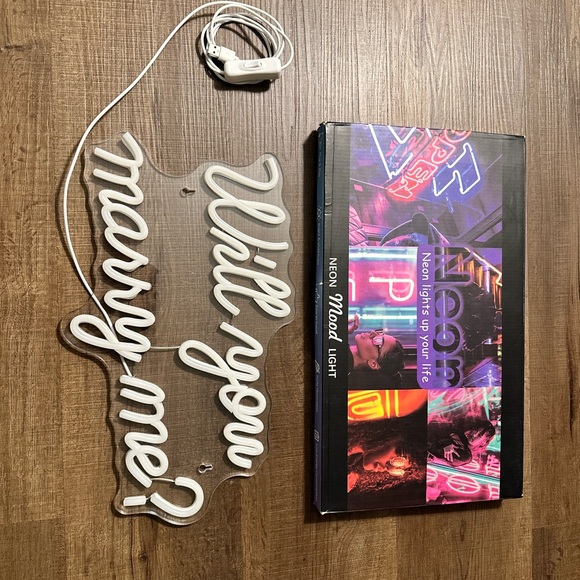 Other - Neon will you marry me sign